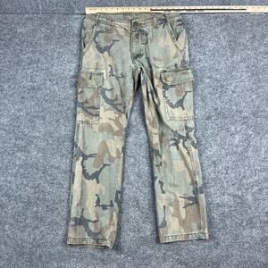 Machine Cargo Pants Mens Size 32 Camo Military Utility Streetwear Cotton